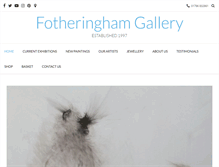 Tablet Screenshot of fotheringhamgallery.co.uk